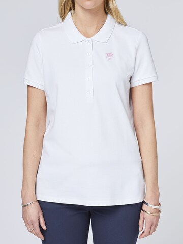 Polo Sylt Polo ' mit langer Knopfleiste ' in Weiß