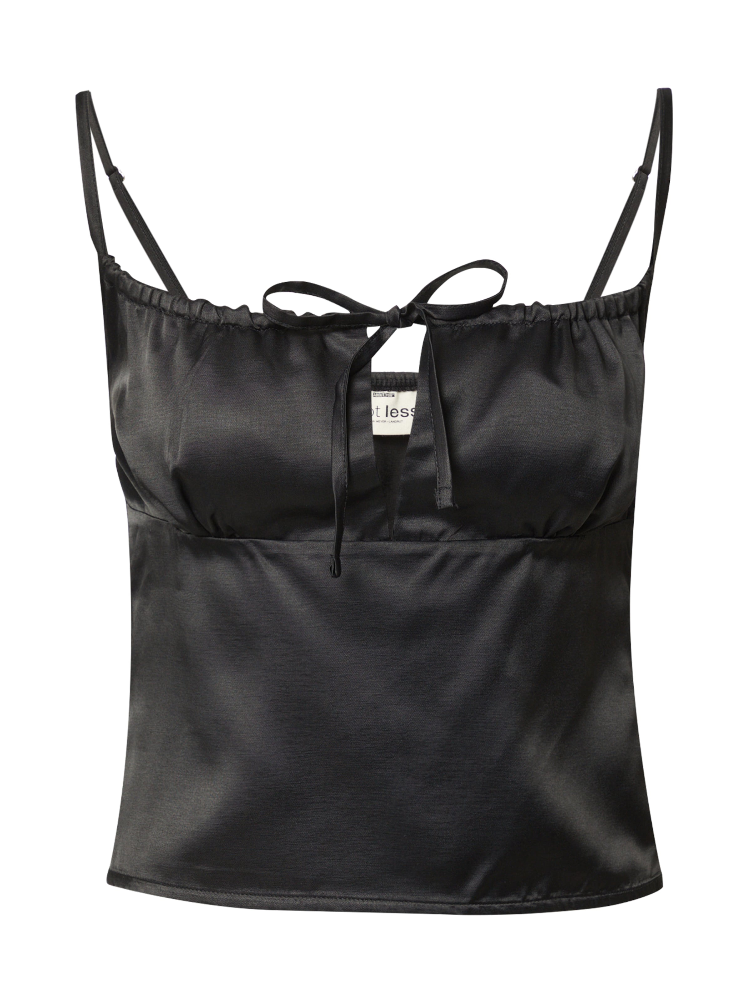 A LOT LESS Blusentop 'Tabea' in Schwarz: Vorderseite