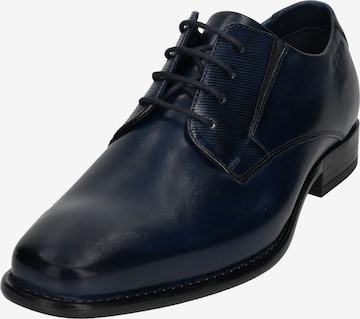 HECHTER PARIS Lace-Up Shoes in Blue: front