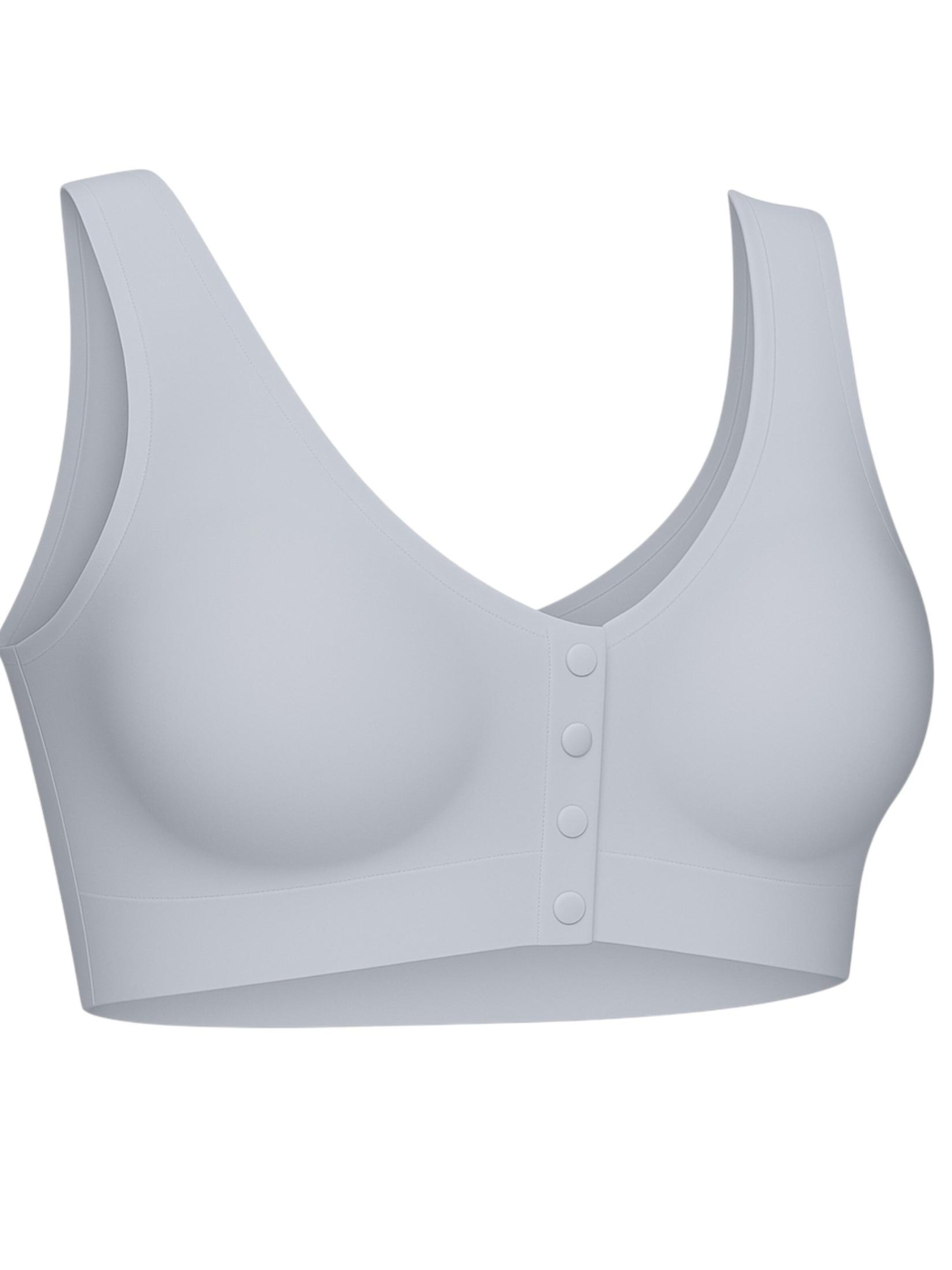 fashionshowcase - Bustier Sujetador deportivo 'FrontEase' en gris