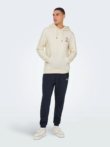 Only & Sons Sweatshirt 'ONSCERES KENNY' in Wit