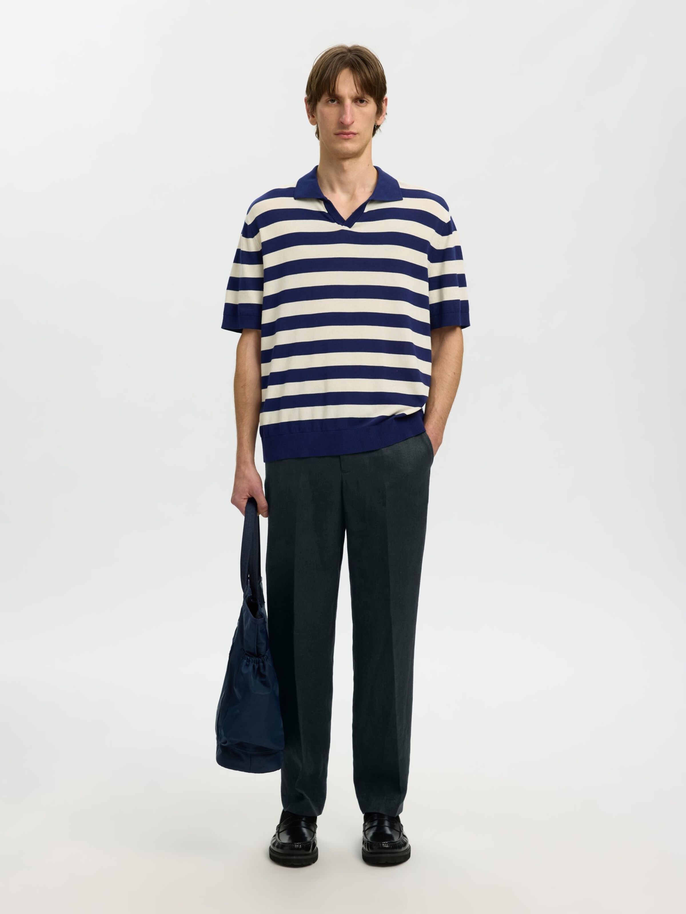 SELECTED Regular Broek in Zwart