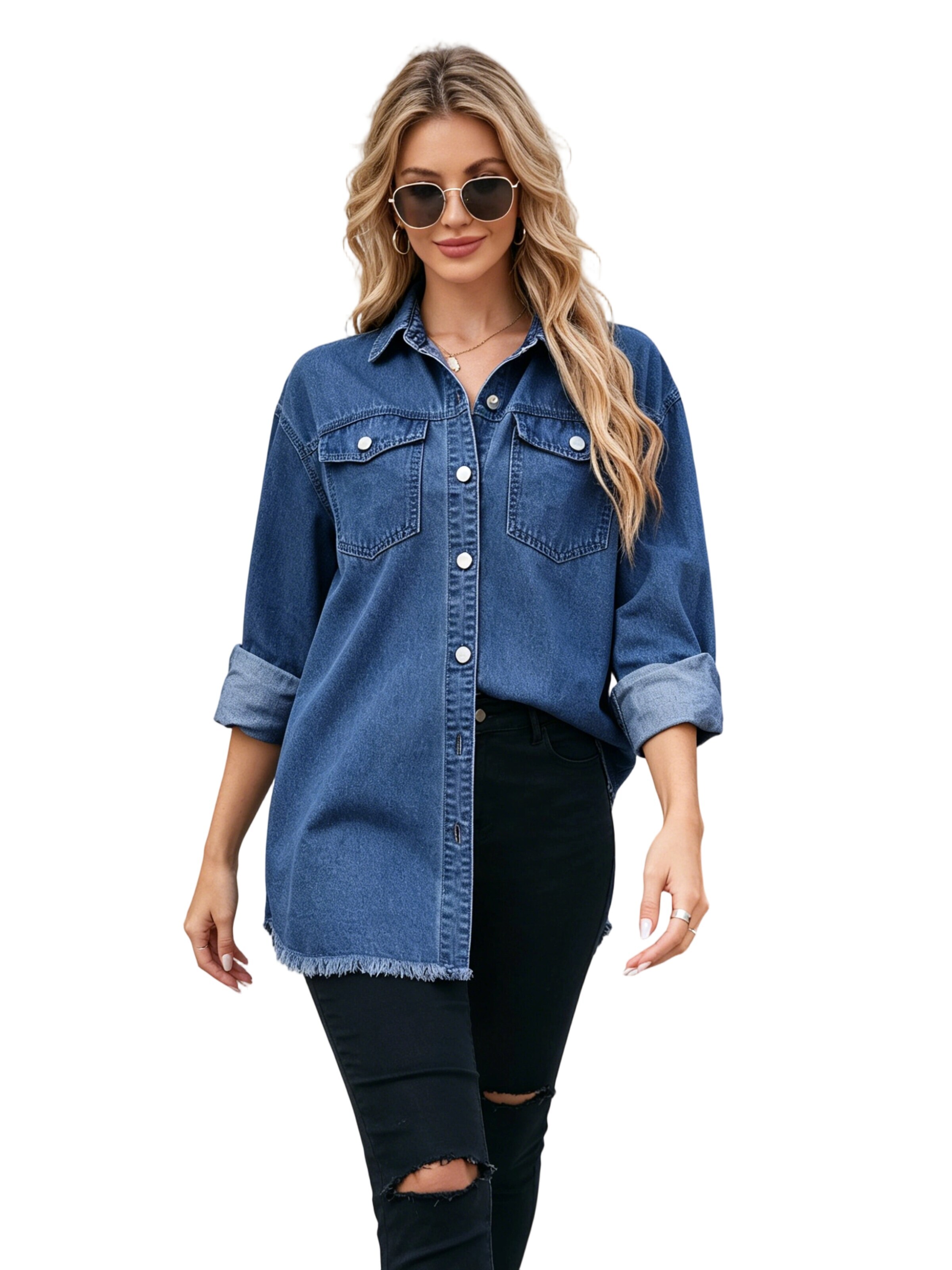 Yesfashion Bluse‌‌‌‌‌‌‌ in Blau