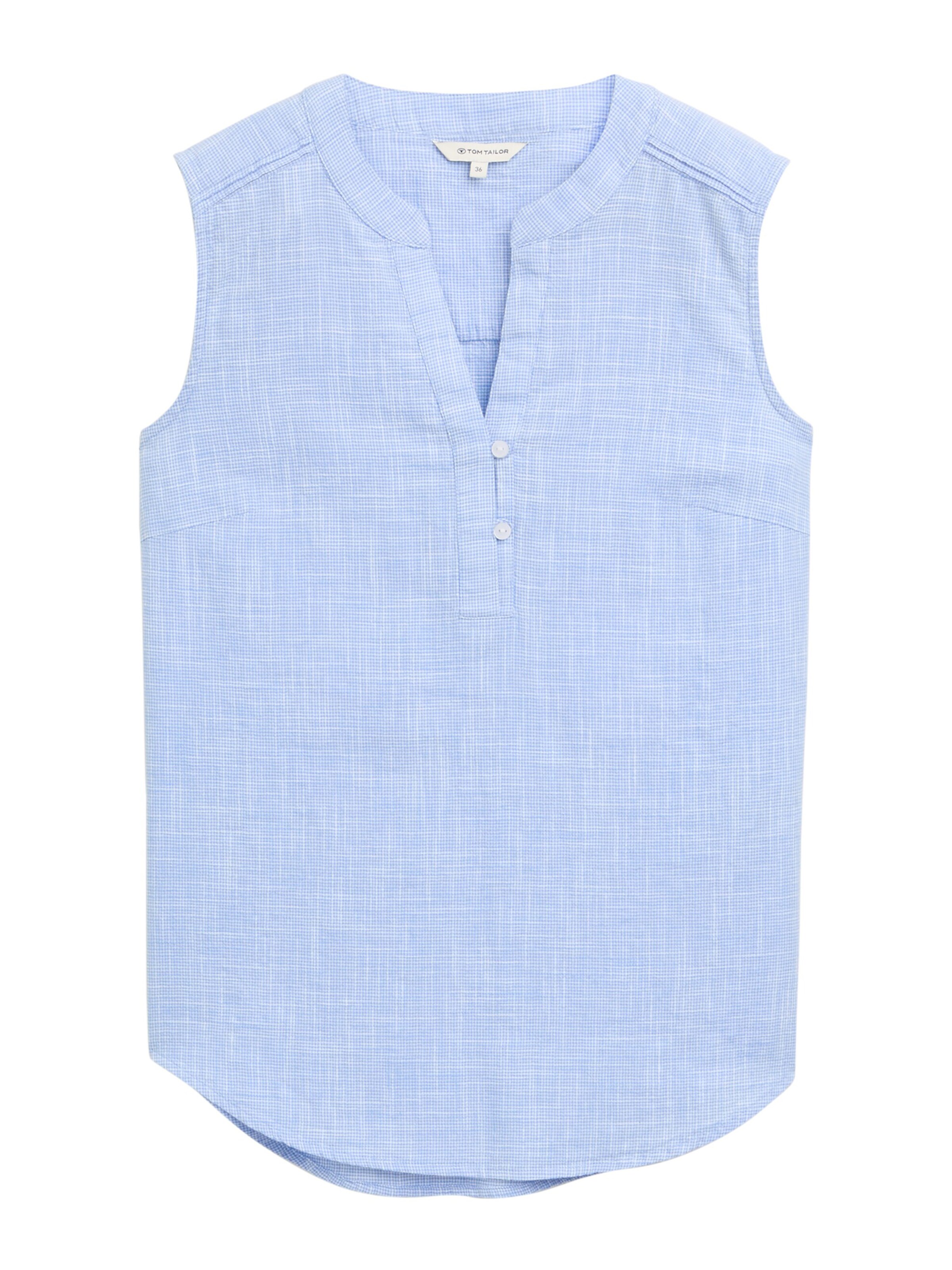 Chemisier TOM TAILOR en bleu : devant