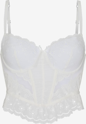 Hunkemöller Corsage 'Gaia' in Weiß: Vorderseite