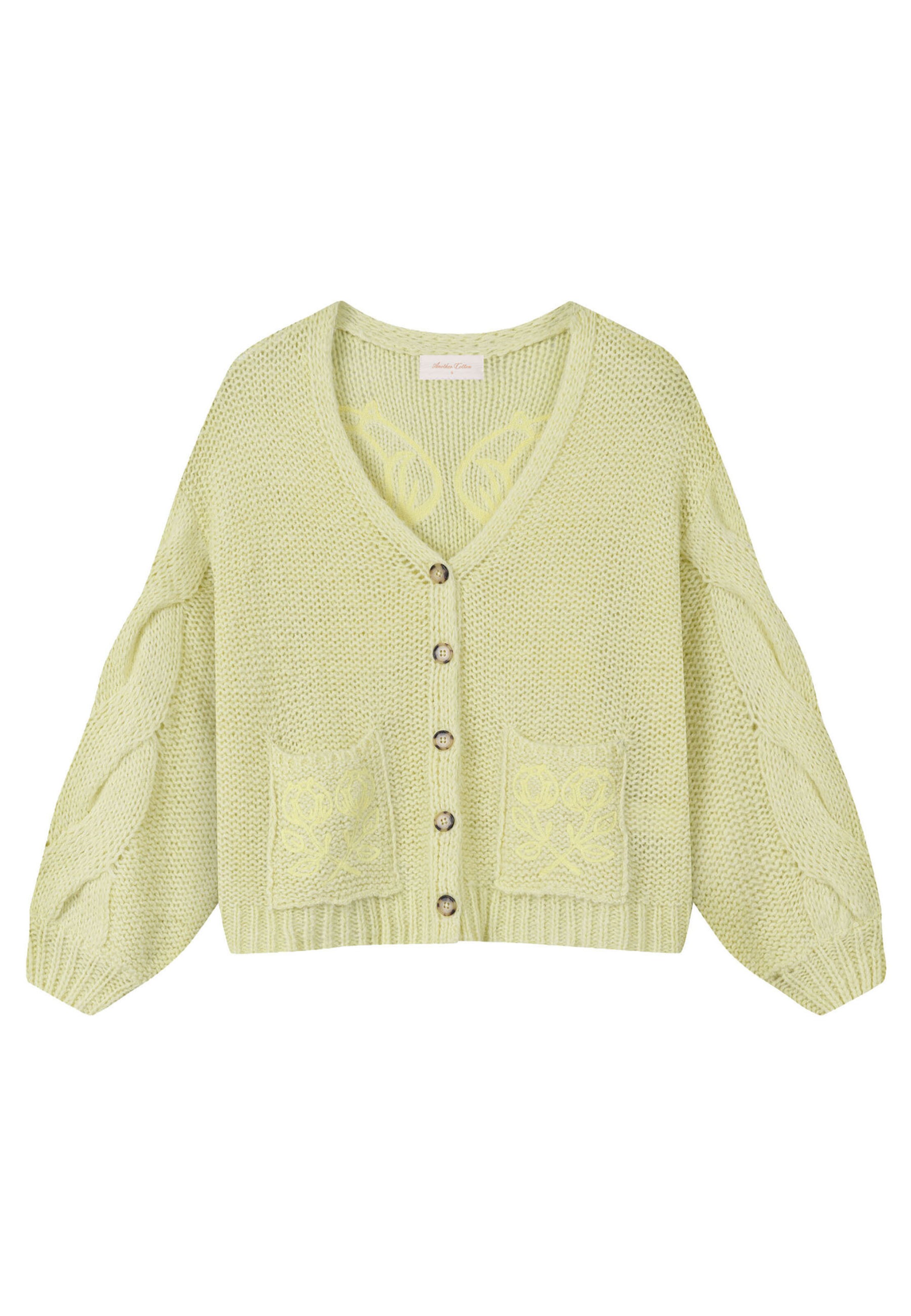 Another Cotton Lab - Cárdigan en amarillo: frente