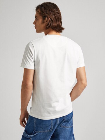 Tricou 'Cherry' de la Pepe Jeans pe alb