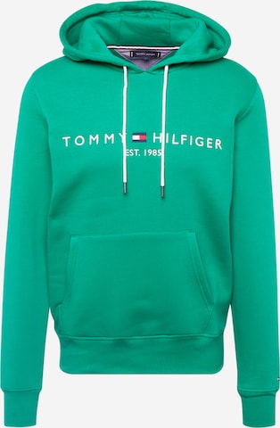 TOMMY HILFIGER Mikina – zelená: přední strana