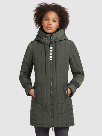 khujo Zimní kabát – zelená: přední strana