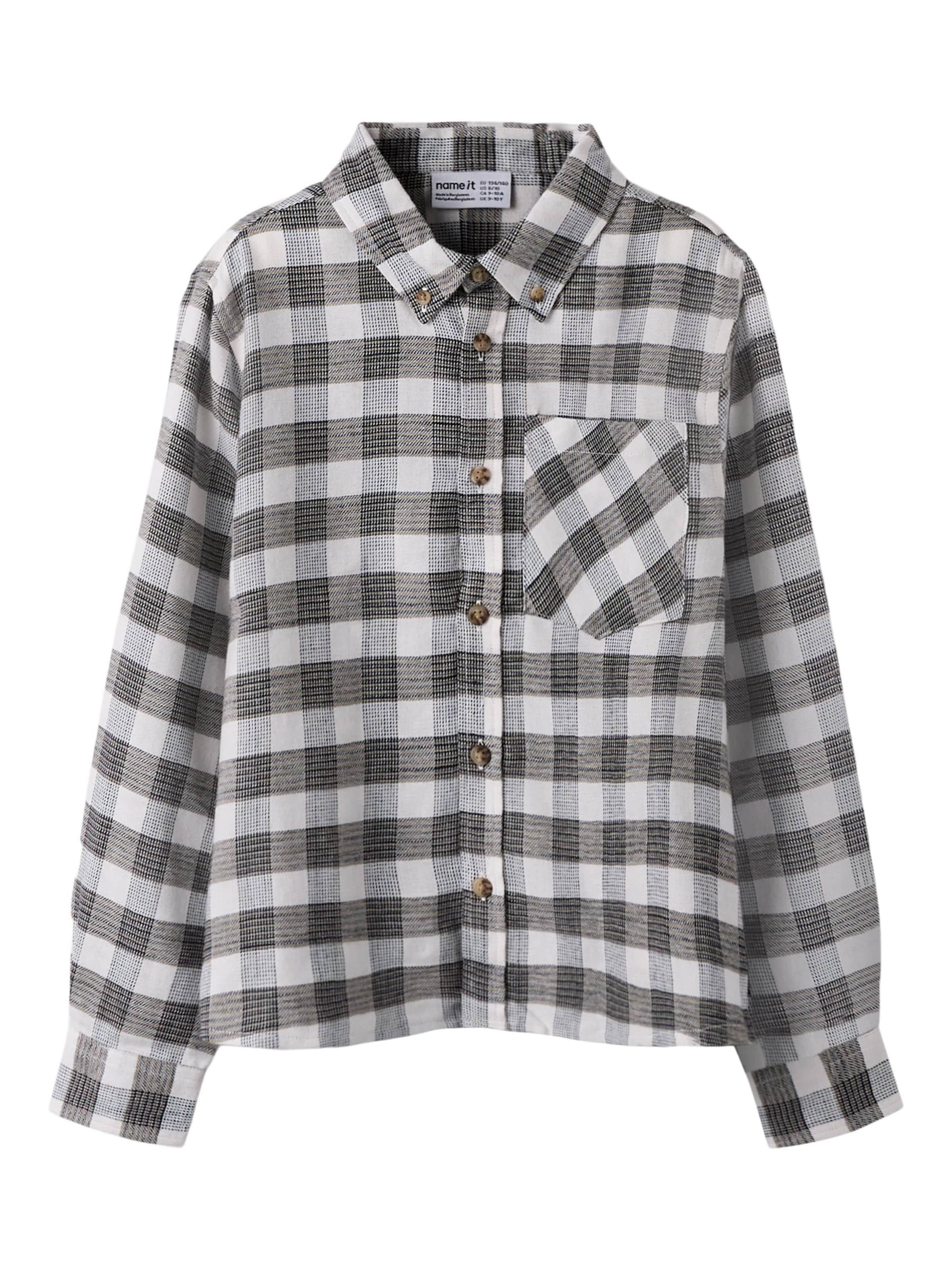 Coupe regular Chemise NAME IT en blanc : devant