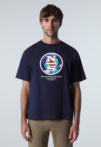 T-Shirt North Sails en bleu : devant