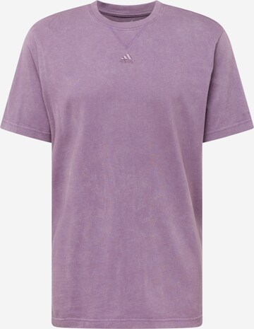 ADIDAS SPORTSWEAR - Camisa funcionais 'ALL SZN' em roxo: frente