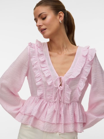 VERO MODA Blouse 'VMZoey' in Pink: front