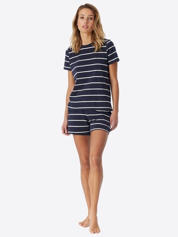 Chemise de nuit ' Mix Relax ' SCHIESSER en bleu