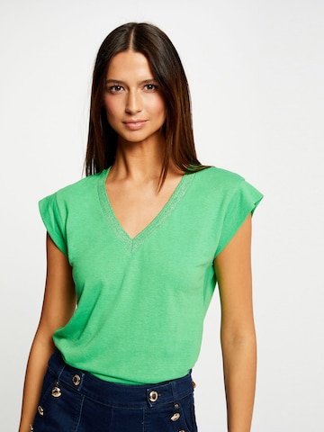 T-shirt 'DAME' Morgan en vert : devant