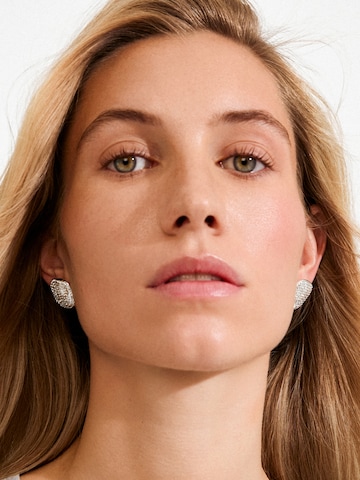 Boucles d'oreilles 'Ember' Pilgrim en argent : devant