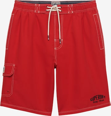Superdry & Co Boardshorts in Rood: voorkant