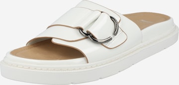 Bata Mules in White: front