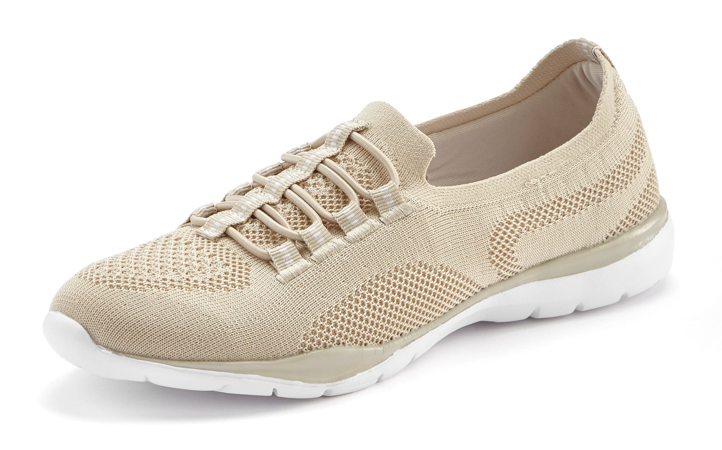 LASCANA Slip-Ons in Beige: front