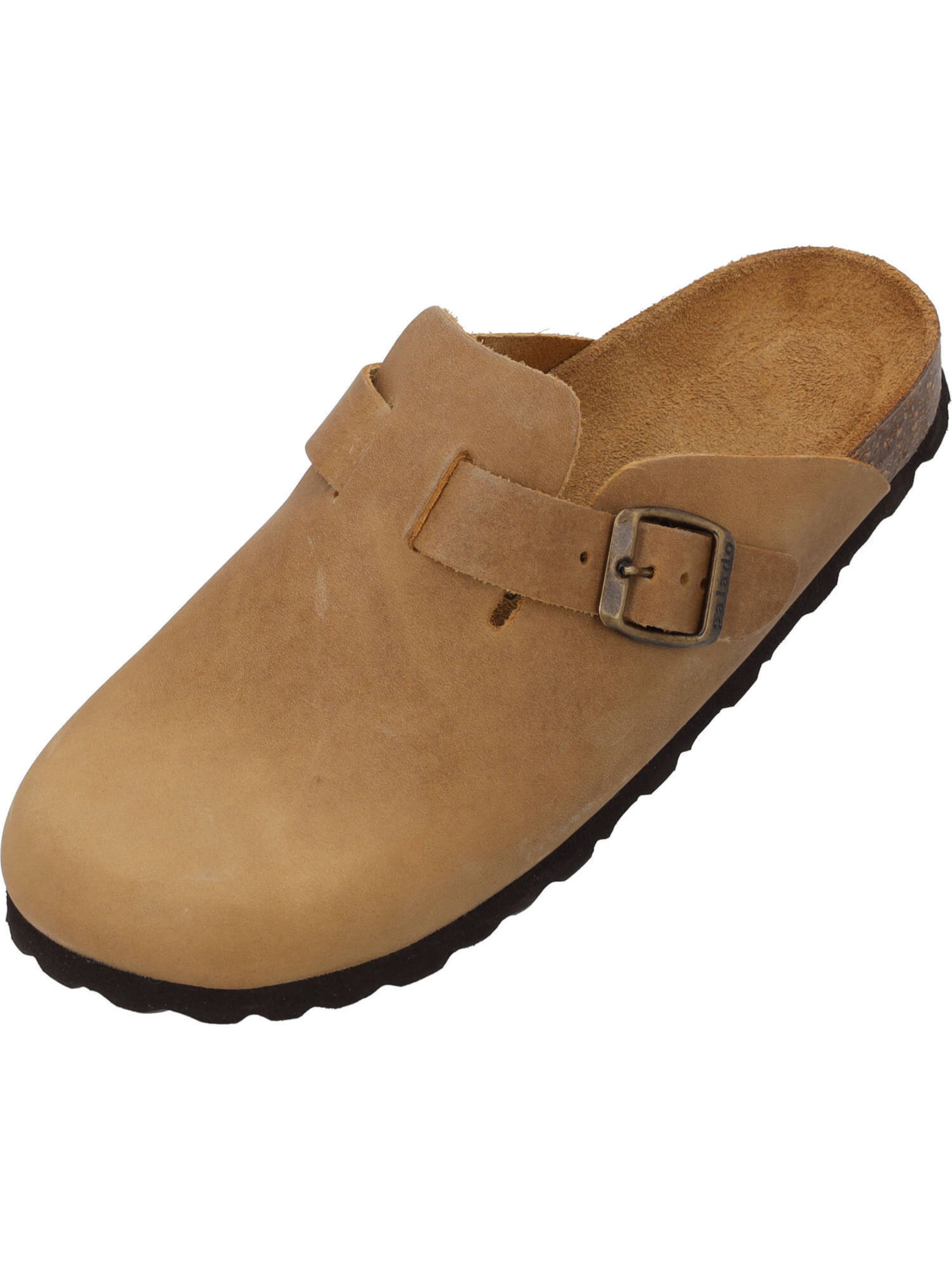 Palado Pantolette 'Kiel Apure' in Braun: Vorderseite