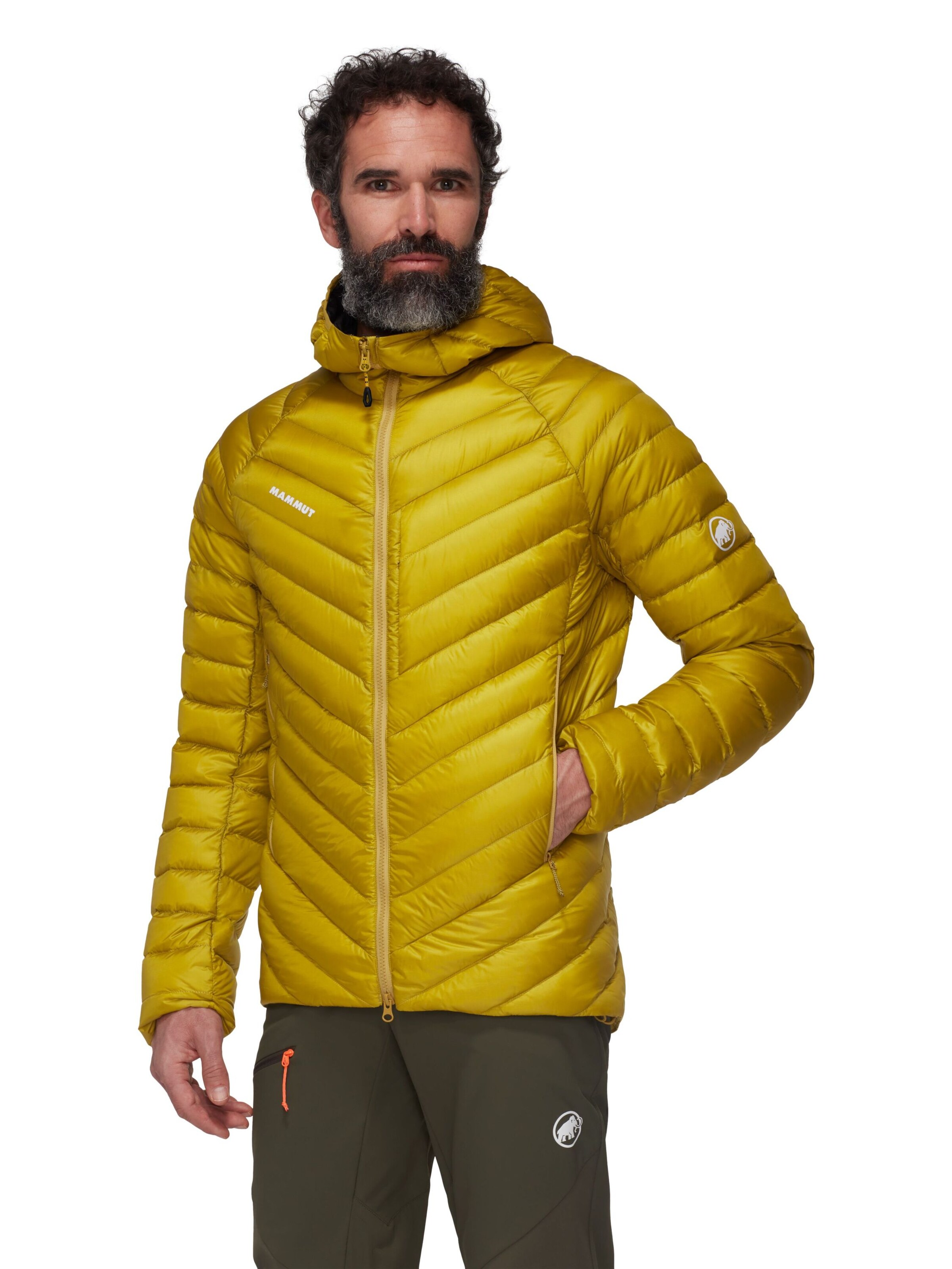 MAMMUT Outdoor jacket in Yellow: front