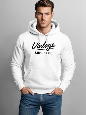 Neverless Sweatshirt 'Vintage Supply Co.' in White: front