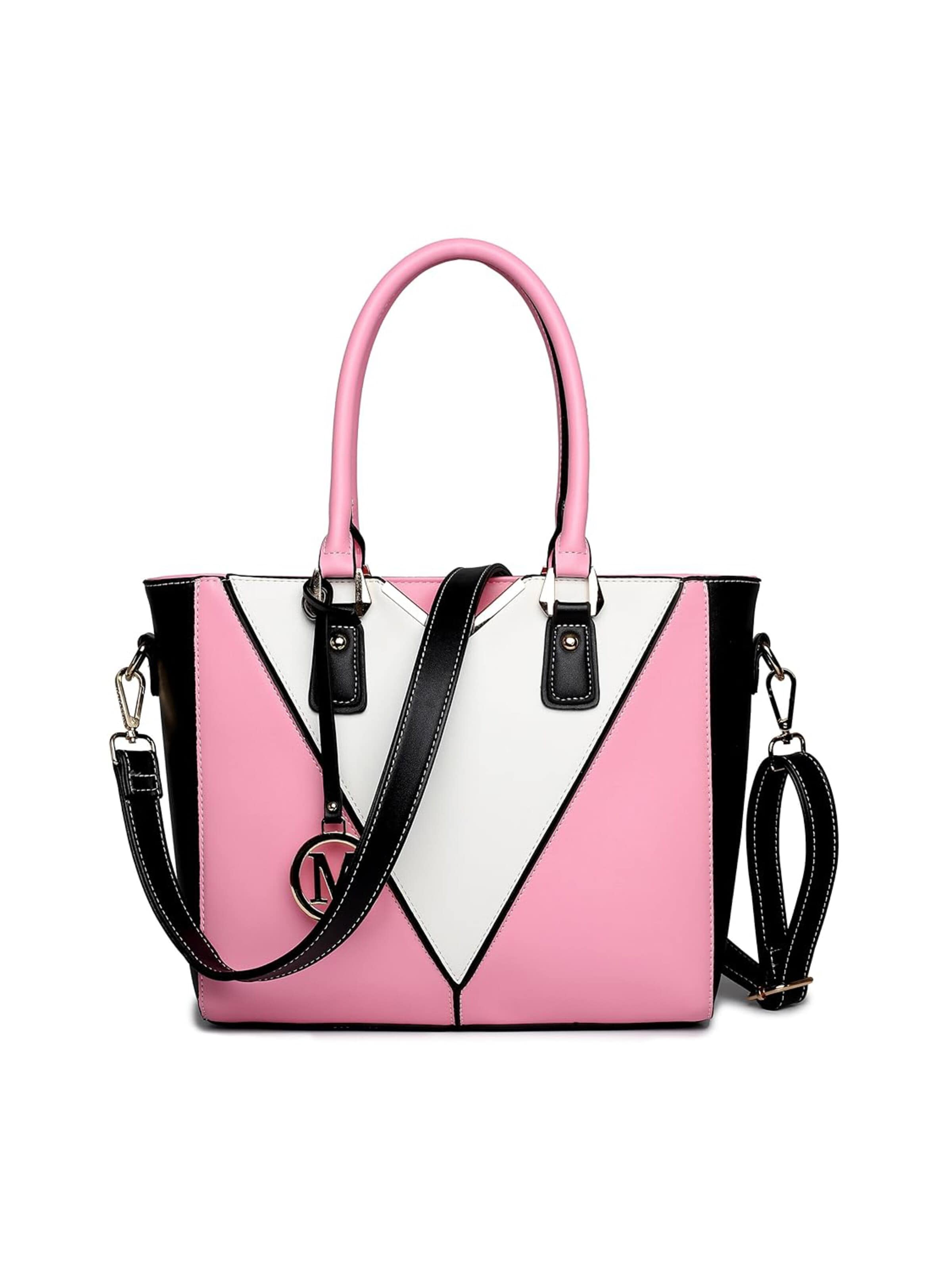 Miss Lulu Shoulder Bag in Pink: front