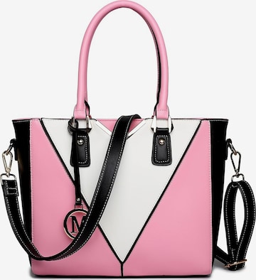 Miss Lulu Shoulder Bag in Pink: front