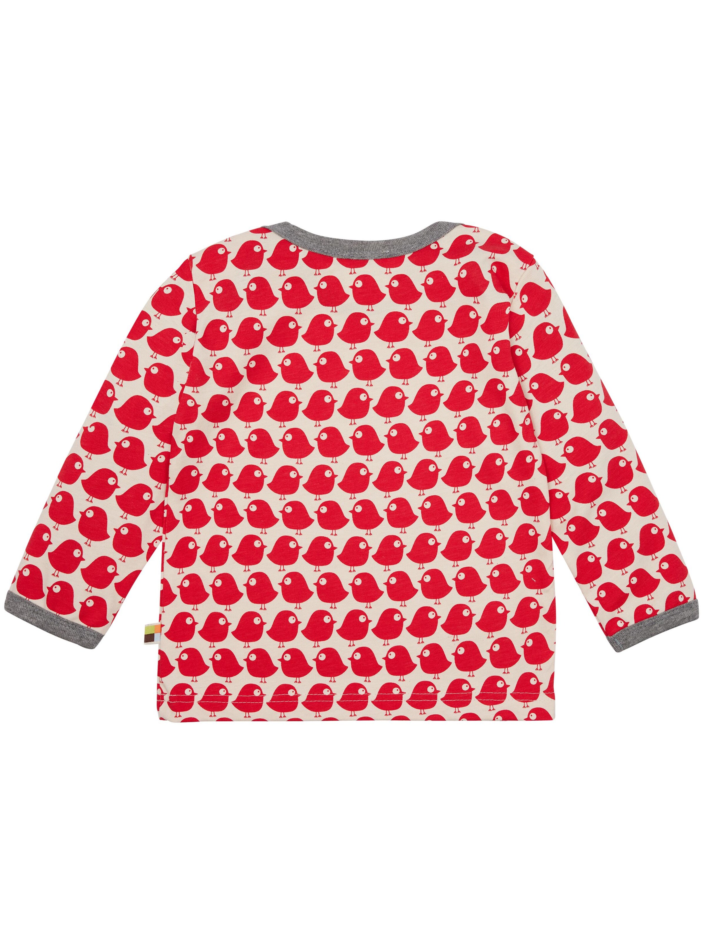 loud + proud Shirt 'Vögel' in Red