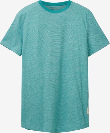 T-Shirt TOM TAILOR DENIM en vert : devant