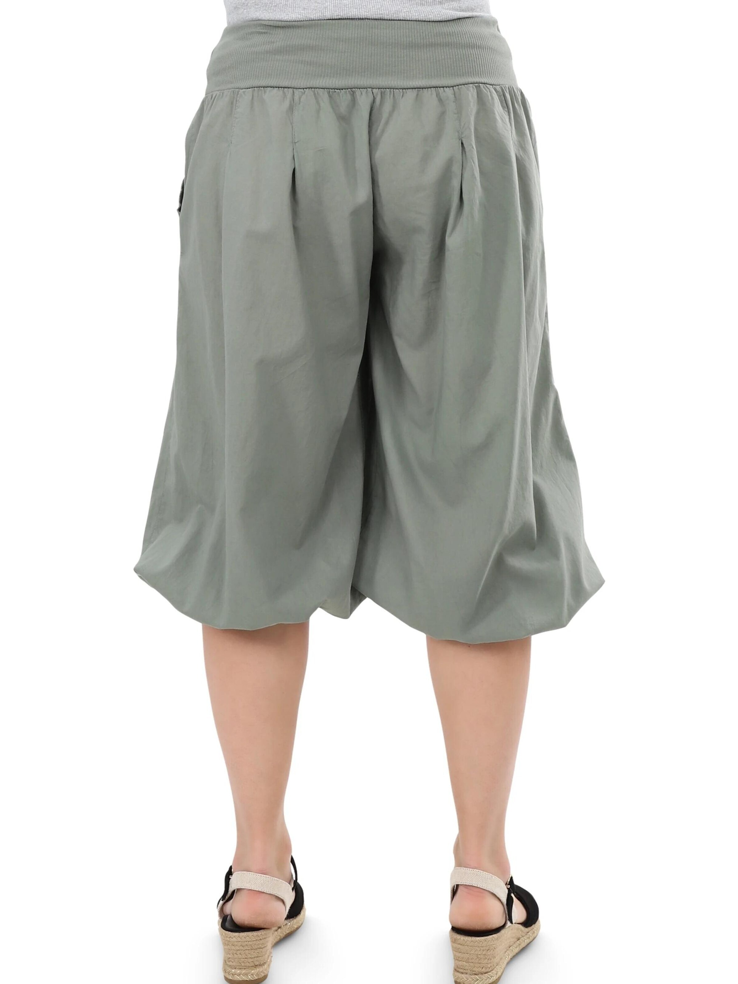 malito more than fashion Loose fit Harem Pants in Green