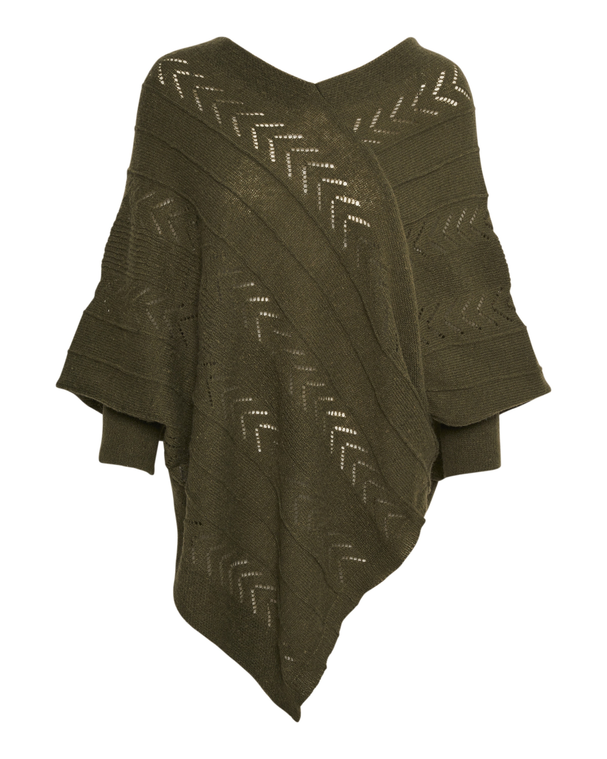 Cream Cape 'Holiday' in Green: front
