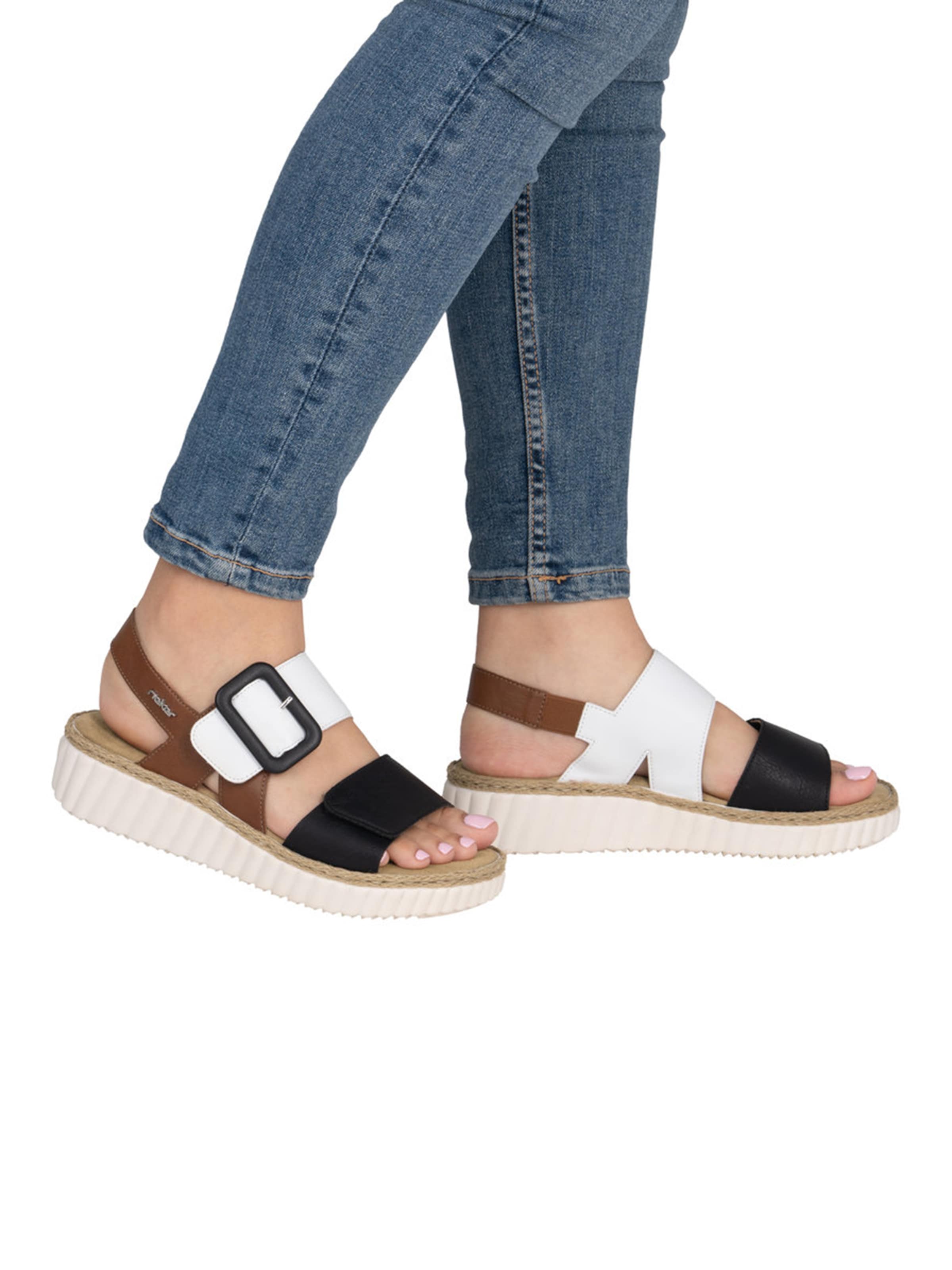 Sandales à lanières Rieker en mélange de couleurs