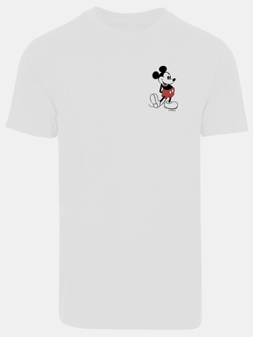 T-Shirt 'Disney Micky Maus' F4NT4STIC en blanc : devant