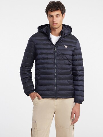 GUESS Between-Season Jacket in Blue: front