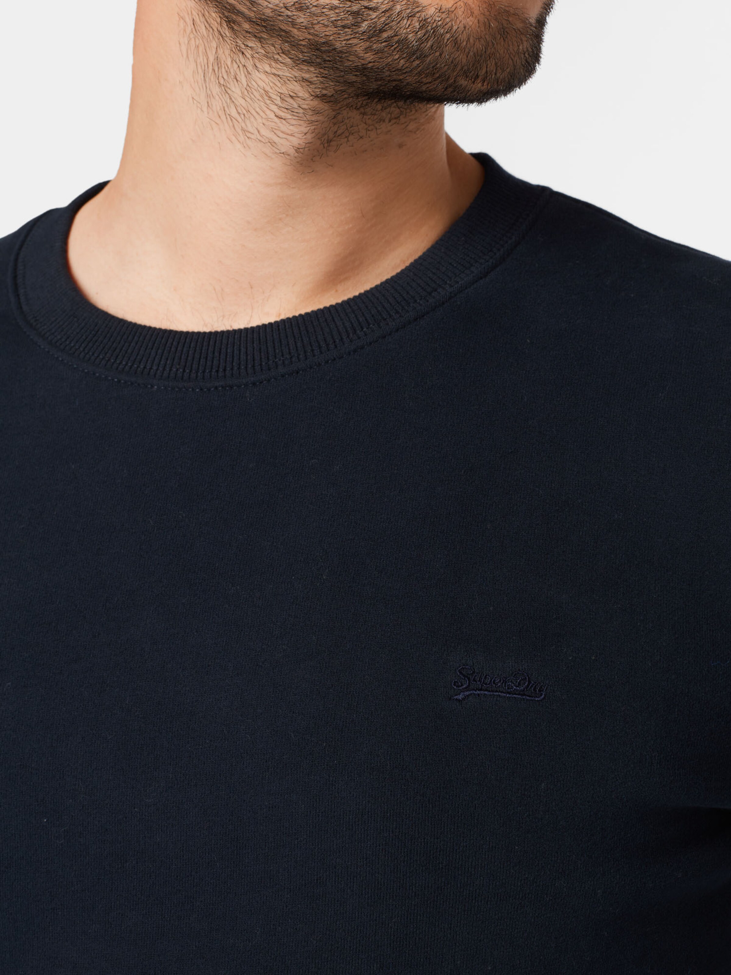 Männer Große Größen Superdry Sweatshirt in Navy - LQ26594