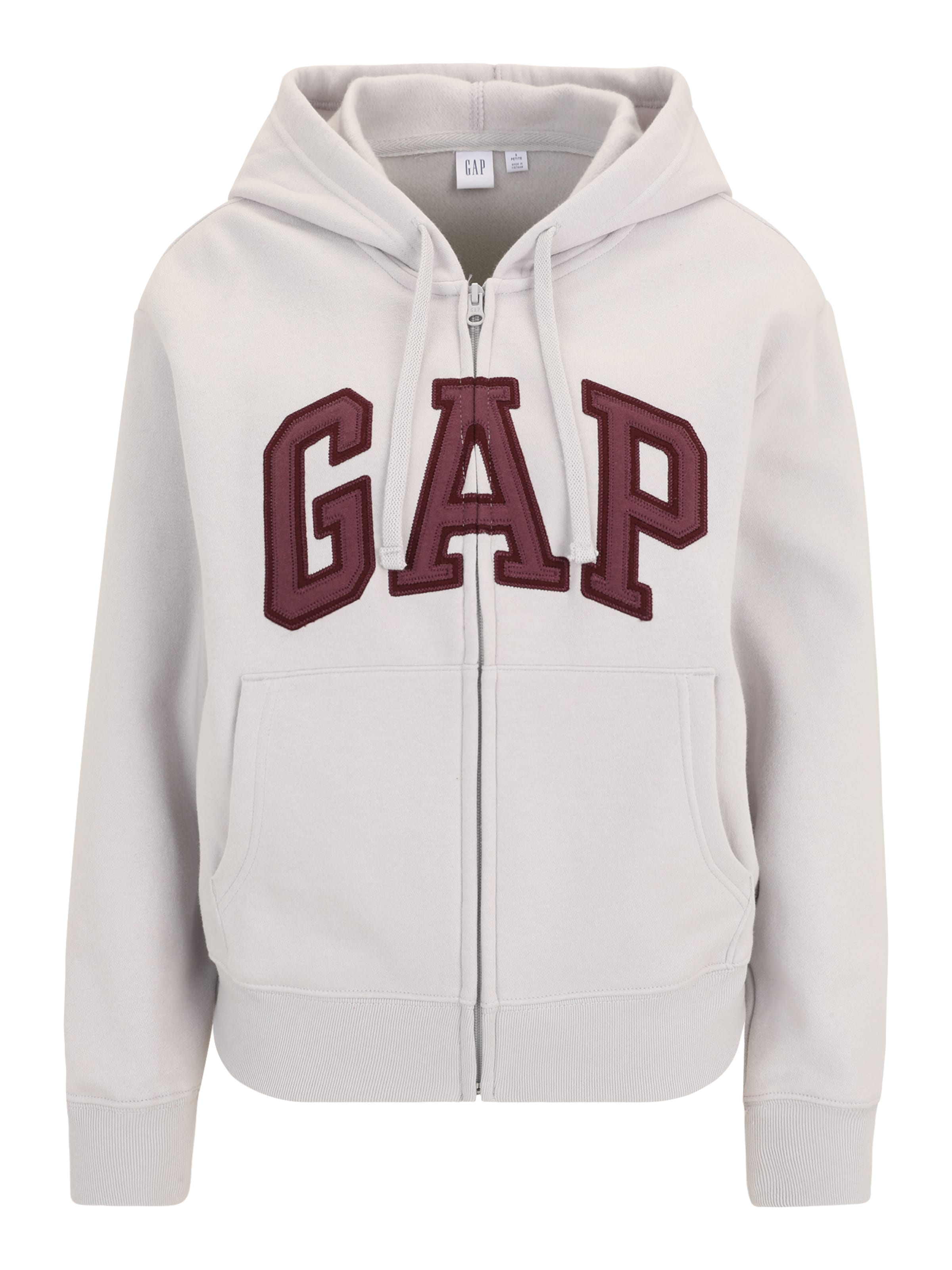 Gap Petite Ζακέτα φούτερ 'HERITAGE' σε γκρι: μπροστά