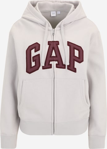 Gap Petite - Casaco em moletão 'HERITAGE' em cinzento: frente