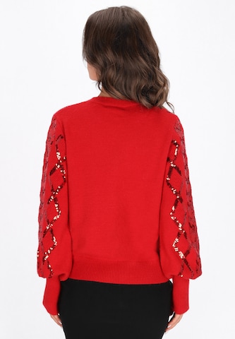 faina - Cárdigan en rojo