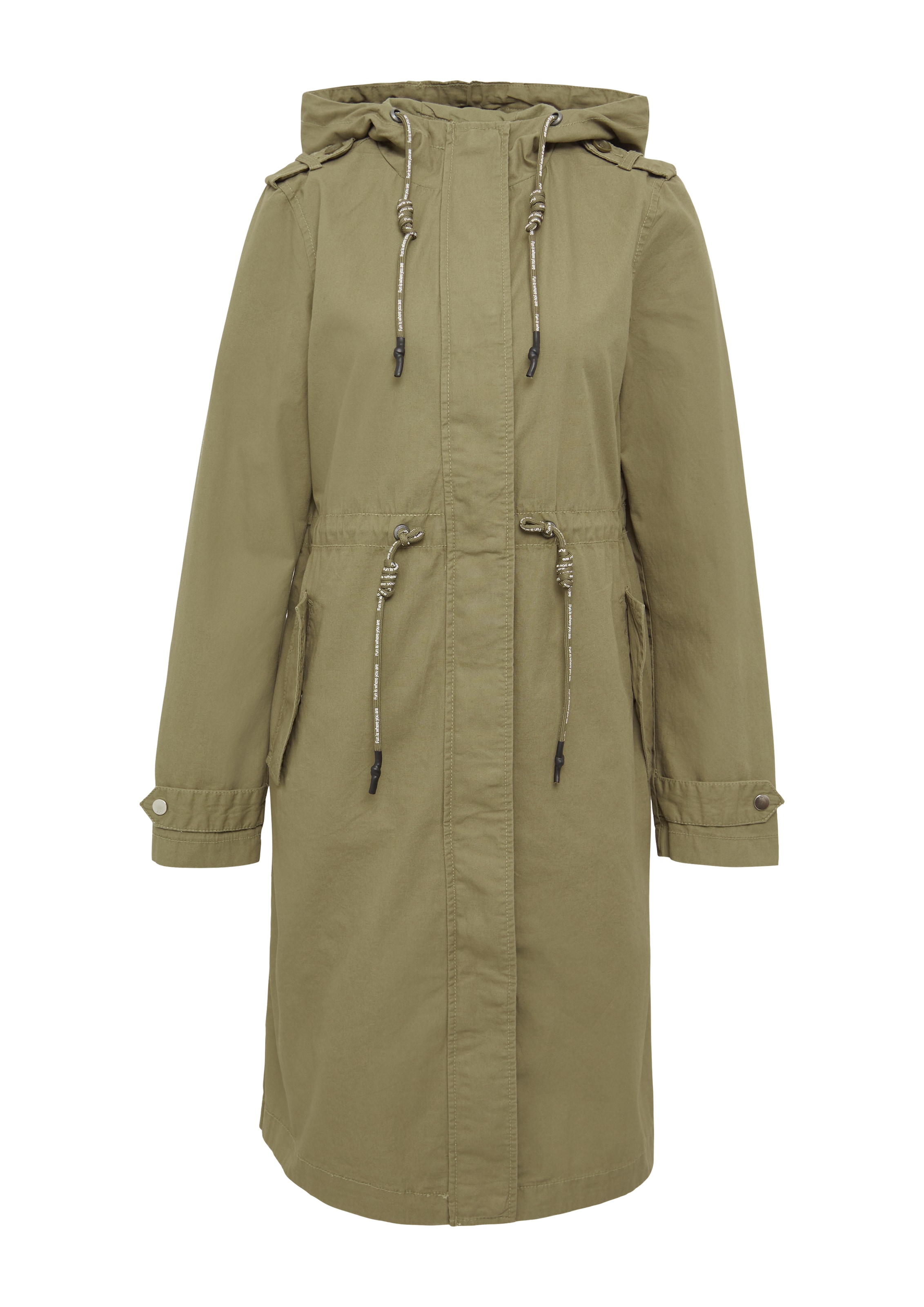 QS Tussenparka in Groen: voorkant