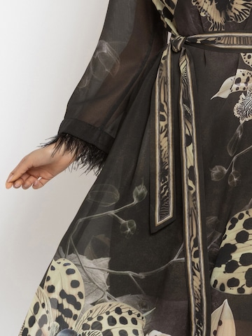 JIORO Oversizekleid 'LEO ORCHID' in Schwarz