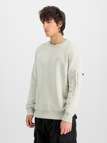 ALPHA INDUSTRIES Bluzka sportowa 'Dtm' w kolorze szary: przód