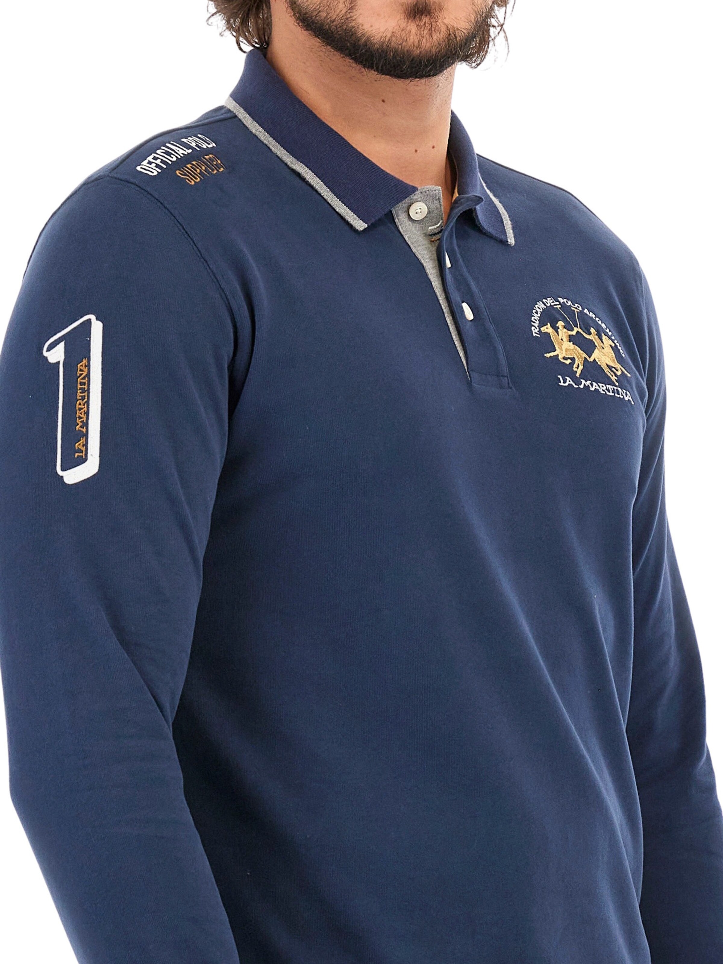 La Martina Bluser & t-shirts 'Wolfe' i blå