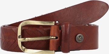 Ceinture 'Vince' b.belt Handmade in Germany en marron : devant