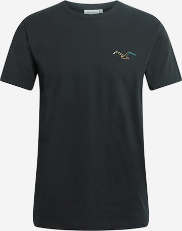 Cleptomanicx T-Shirt 'Möwe Color' in Schwarz: predná strana