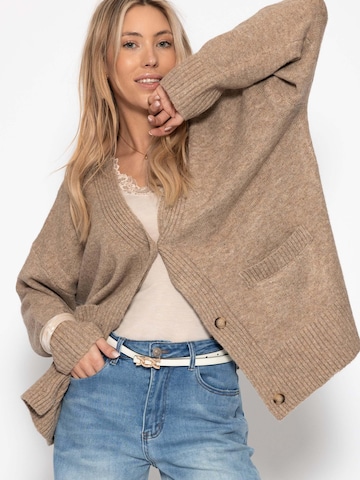 SASSYCLASSY Oversizestrickjacke‌‌‌‌‌‌‌‌ in Grau