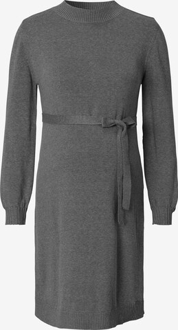 Esprit Maternity Stickad klänning i grå: framsida