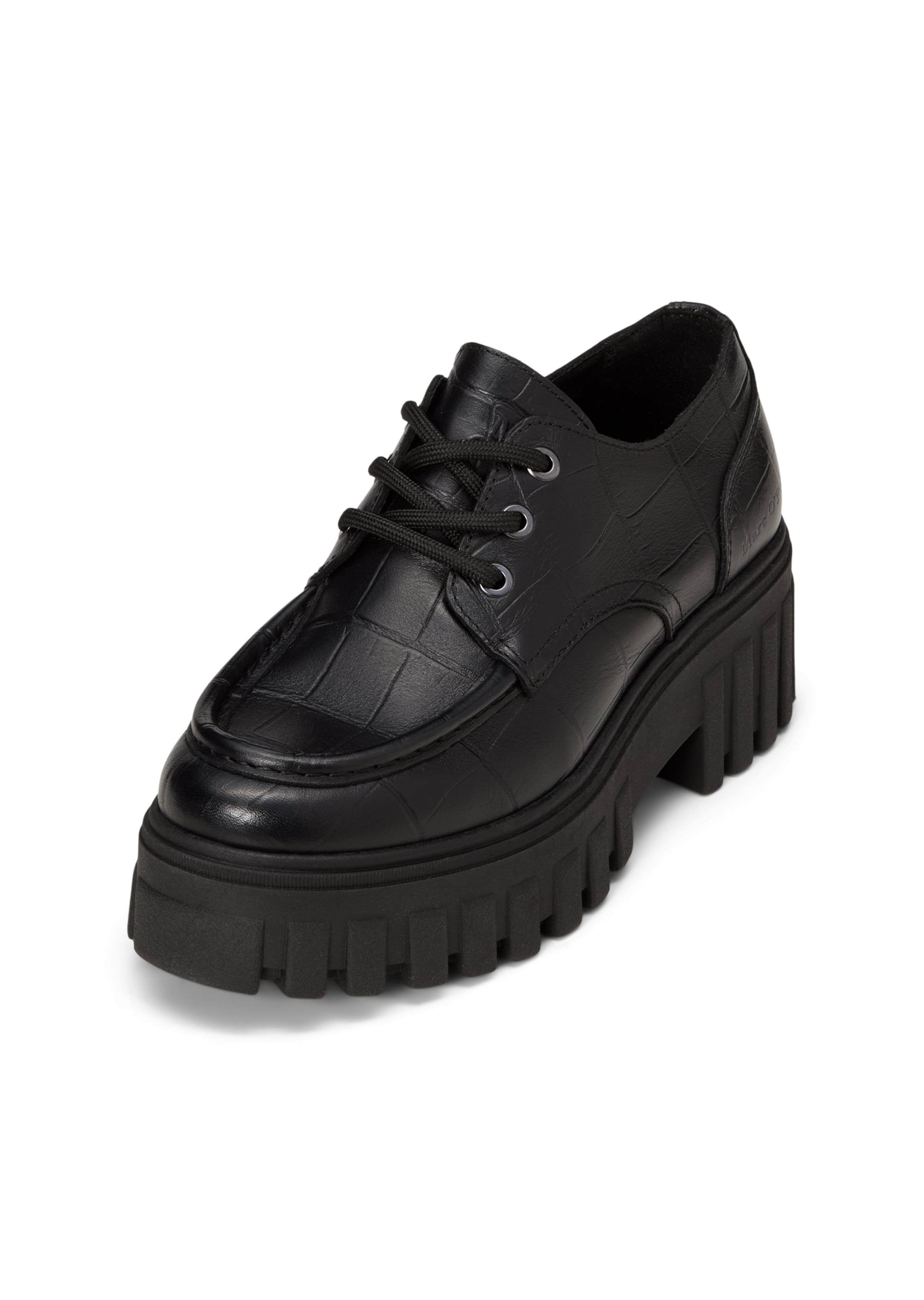 Marc O'Polo Lace-Up Shoes 'Vala ' in Black: front
