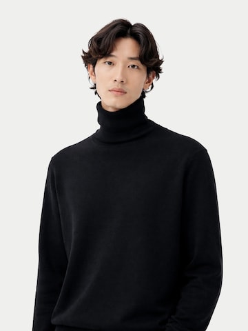 GOBI Cashmere Pullover 'Men's Essential Turtleneck Cashmere Sweater'‌ in Schwarz