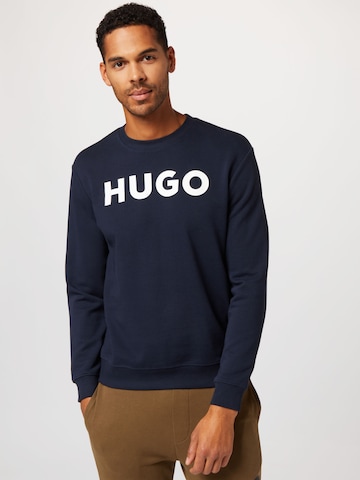 HUGO Sweatshirt 'Dem' in Blue: front